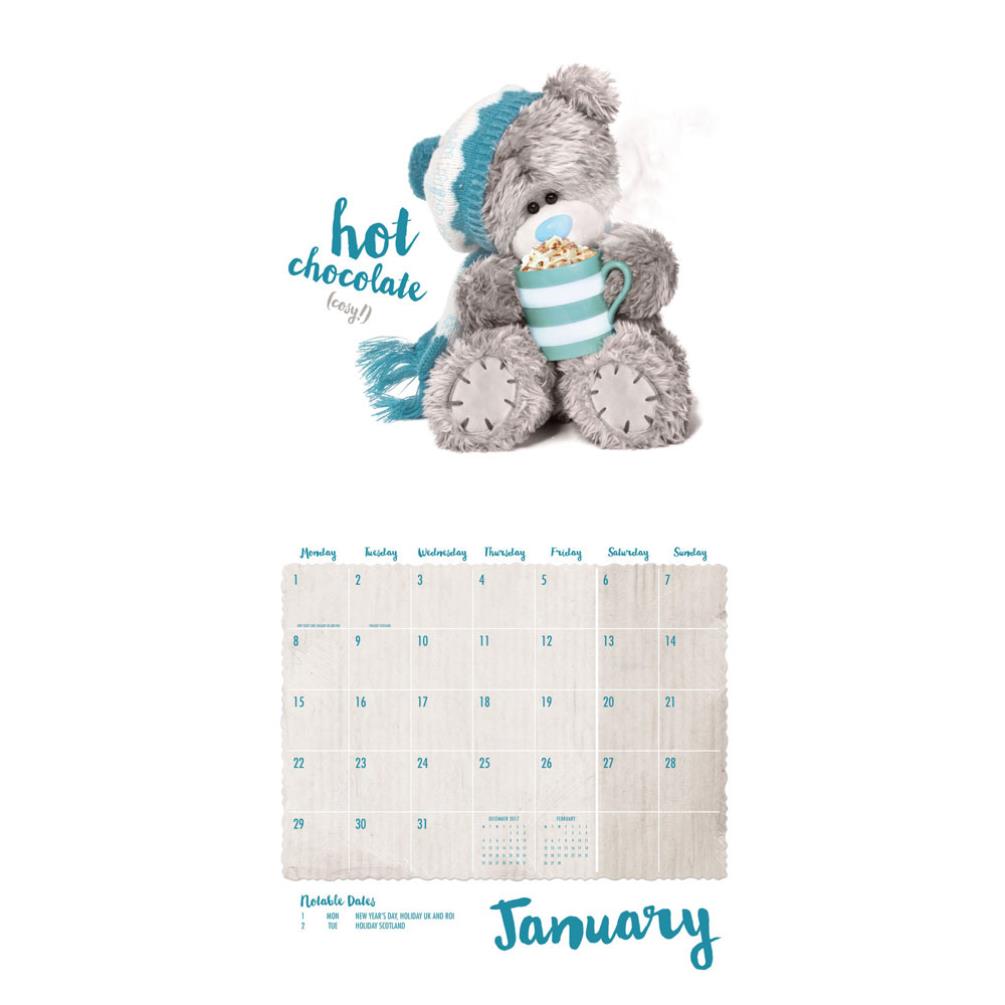 2018 Me to You Bear Photo Finish Square Calendar Extra Image 2